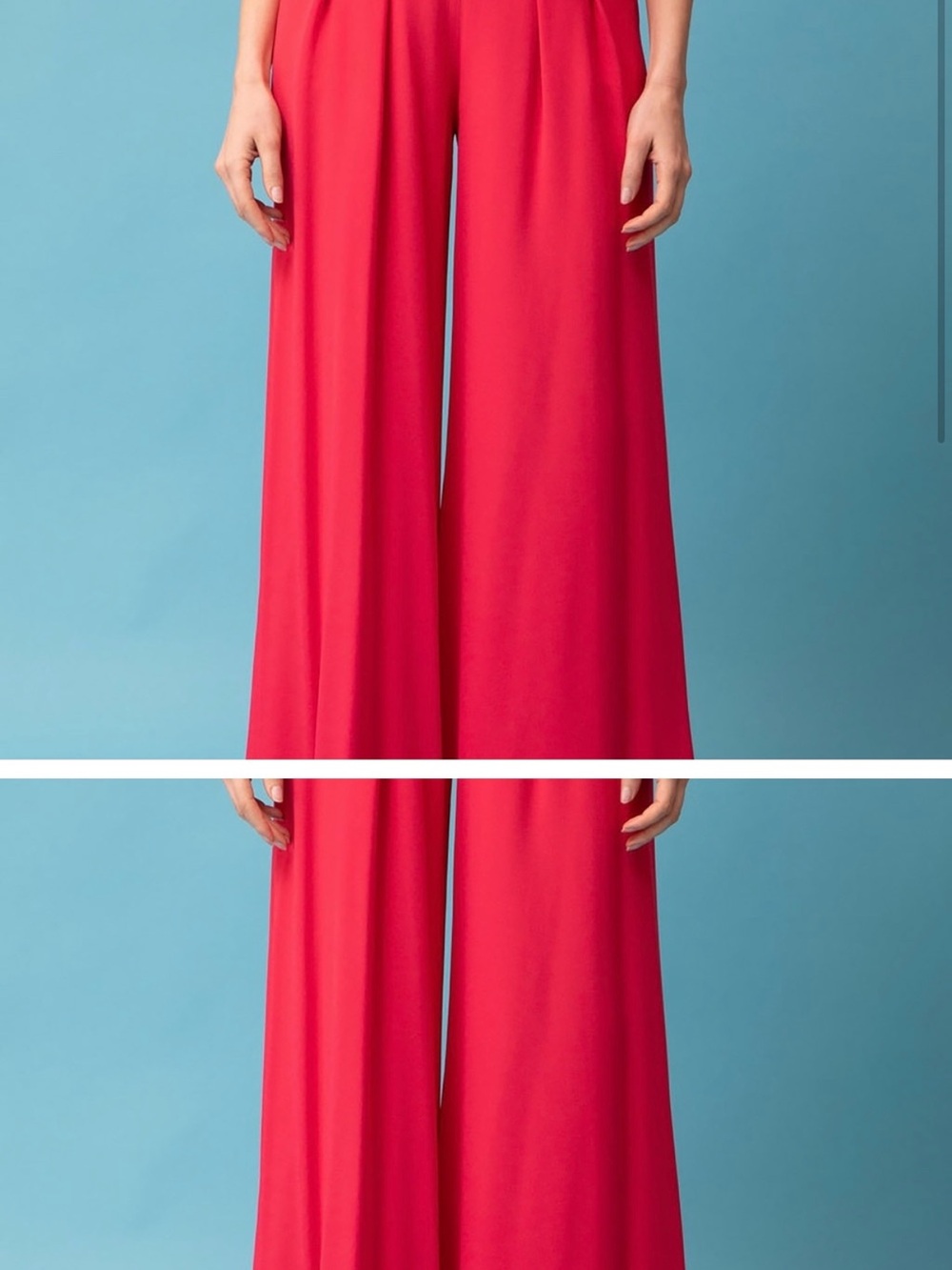Wide-Leg Pink Palazzo Pants